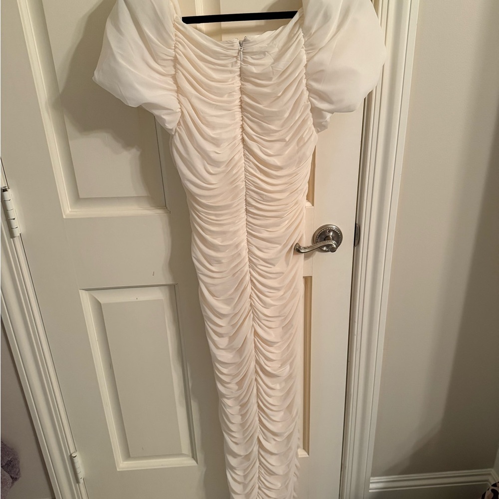 NWT Ronny Kobo Collection Cream Maxi Dress - Size XL - Picture 2 of 6